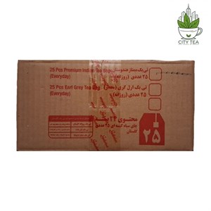 کارتن ۲۴ عددی چای کیسه ای ممتاز هندوستان پک 25 عددی-گلستان