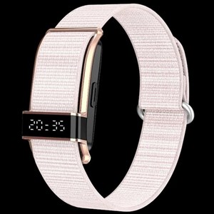 دستبند هوشمند کنترل تناسب اندام Porodo Trackfit Pro با اپلیکیشن و نمایشگر صورتی روشن
