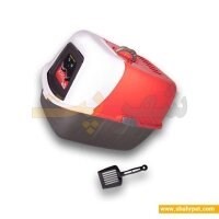 ظرف خاک گربه مسقف جورج با بیلچه (رنگ: قرمز)