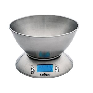 ترازوی آشپزخانه 5 کیلویی کاسه دار استیل مدل UN- 6518