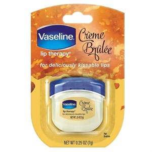 بالم مرطوب کننده لب وازلین رایحه کرم برولی Vaseline Creme Brulee وزن 7 گرم