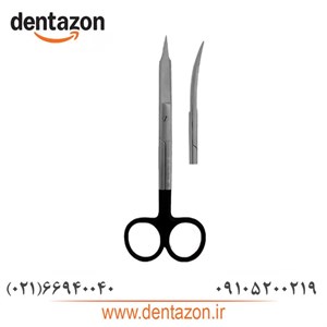 قیچی جراحی دسته مشکی کاریزما (سرصاف و سرکج)