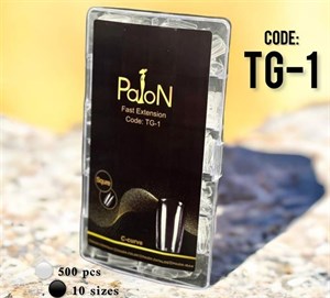 تیپ ژلیکس ناخن TG1 پایون بسته 500 عددی