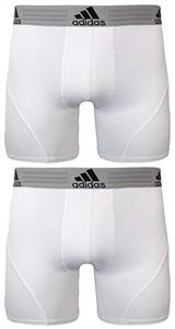 adidas Men's Sport Performance Climalite Boxer Brief Underwear (2 Pack) 
