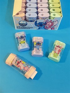 تراش پاکنی ۲ در ۱ استیچ (بسته ۲۴ عددی)