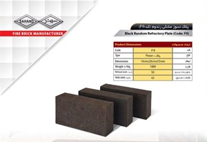 آجر نسوز سهند مدل کف فرش کد F9