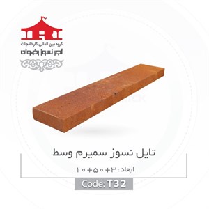 آجر نسوز رضوان مدل تایل کد T
