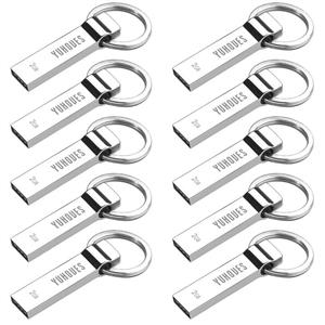 YUHOVES USB 2.0 Flash Drive 2GB 10 Pack - Silver (YH-2101/2) 