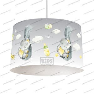 لوستر اتاق کودک طرح فیل روی خرطوم کد L-Elephant-108