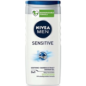 ژل دوش پوست حساس آقایان نیوا Nivea Men Sensitive حجم 250 میلی لیتر