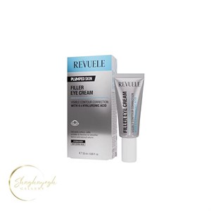 کرم دور چشم پرکننده خطوط و ابرسان هیالورونیک ریویل ۲۵ میل Revuele Plumped Skin Filler Eye Cream 25ml