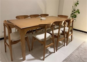 نهارخوری مدل وان چوب راش هشت نفره