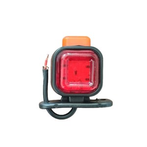 چراغ بغل مربعی LED لاستیکی کوچک دو طرف نور زرد و قرمز