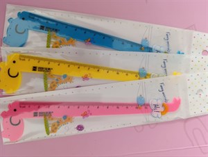 خط کش طرح حیوانات 15 سانتی