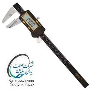 کولیس دیجیتال صفحه بزرگ فک پهن 0.0005-0.01 اینچ سایز150-0