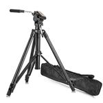 Zomei Video Tripod VT555 with Professional 360°Degree Fluid Damping Head and Fit for Parnoramic Shooting,Siutable for DSLR Camcorder Video,with A Portable Bag(Black)