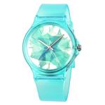 Zeiger Kids Watch Teen Girls Student Children Young Girls Ages 11-15 7-10 Watch with Silicon Soft Band Turquoise/White