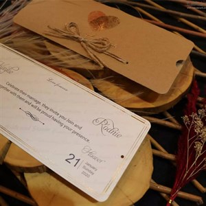 کارت عروسی اثر انگشت با پاکت گراف کد 596