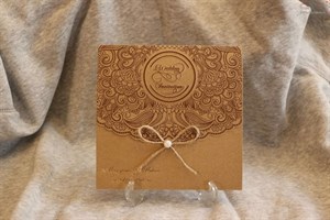 کارت عروسی گراف فانتزی مدل اقتصادی کد 615
