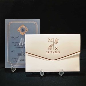 کارت عروسی طلقی مات ضخیم کد 652