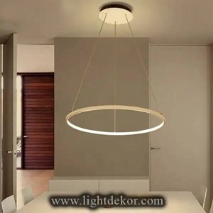 لوستر مدرن دایره تک حلقه