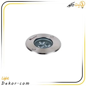 چراغ دفنی 7 وات LED (قطر 12 سانت) IP67 مدل اینترالوکس برند مازی نور