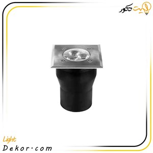 چراغ دفنی مربع 3 وات