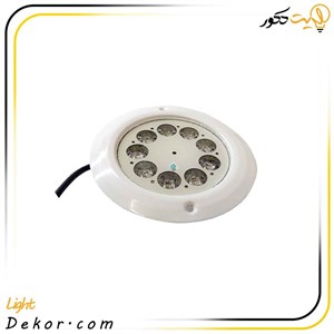 چراغ استخری توکار 9 وات (لنزی) مولتی کالر آلومینیوم مدل 9TEOM برند ایمکس