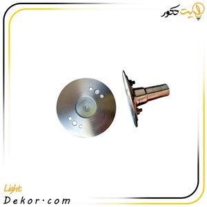 چراغ استخری توکار 3 وات گرد استیل (ضد اسید) تک رنگ مدل 3TOL برند لدمان