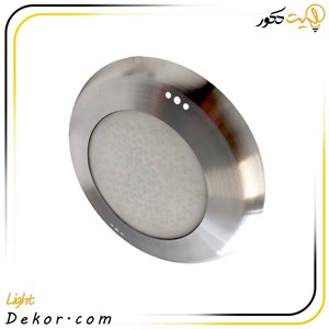 چراغ استخری روکار 15 وات گرد تمام استیل (فلت فوق باریک) مدل 15ROL برند لدمان