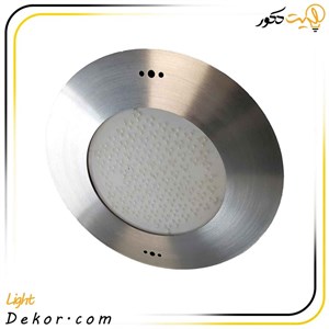 چراغ استخری توکار 5 وات گرد استیل (تخت/فوق باریک) مدل 5TOL برند لدمان