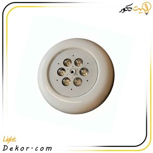 چراغ استخری روکار 6 وات گرد (فلت) آلومینیوم مدل 6ROE برند ایمکس