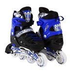 Scale Sports Kids Adjustable Inline Roller Blade Skates Small Medium Large Sizes Safe Durable Outdoor Featuring Illuminating Front Wheels 905
