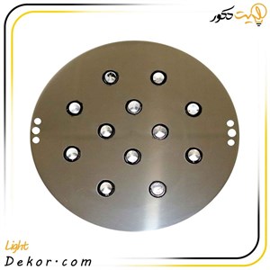 چراغ استخری توکار 12 وات گرد استیل (ضد اسید) تک رنگ مدل 12TON برند نیفان