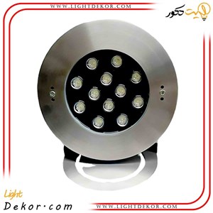 چراغ پایه دار استخری استیل 24 وات