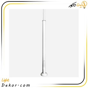پایه چراغ پارکی سری (بدون فیوز) آلومینیومی سفید سری P20 برند مازی نور