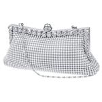 SelfTek Crystal Clutch Sparkly Purse Evening Party Wedding Handbag for Womens and Ladies