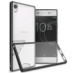 Sony Xperia XA1 Ultra Case, CoverON [ClearGuard Series] Hard Clear Back Cover with Flexible TPU Bumpers Slim Fit Phone for Black 