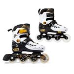 YF YOUFU Adjustable Inline Skates for Boys/Girls/Kids/Adult, Roller Skate/Blades with Triple Protection, Front Foot Shield, Hard PU Wheels, Patines with Light-up Wheel for Youth, Men, Women