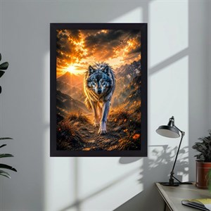 تابلو بکلایت مدل گرگ و غروب