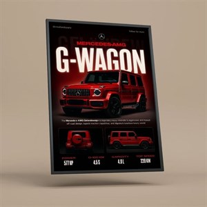 تابلو دکوراتیو پرمیومMercedes-AMG G-Wagon