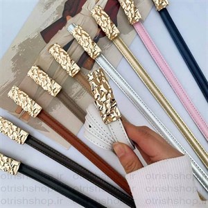 کمربند زنانه وارداتی طرح چروک 1,5 سانتیمتر
