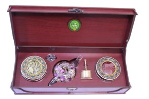 پک زعفران نیم مثقالی قوری و هاونگ دار