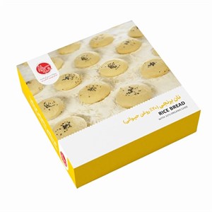 نان برنجی ساده شکرریز 20 درصد روغن حیوانی