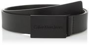 Calvin Klein Men's 38mm Flat Strap Belt Plaque Buckle 