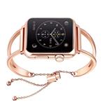 WONMILLE Bracelet for Apple Watch Band 38mm 42mm, Classy Stainless Steel Jewelry Bangle for iWatch Bands Strap Wristbands Unique Fancy Style for Women Girls with Pendant and Tassel