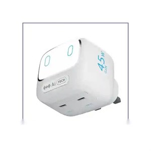 آداپتور 45 وات هوشمند برند Powerology مدل Lumix GaN AI Power Charger