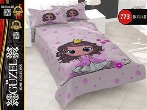 ست روتختی دخترانه سه بعدی گوزل یک نفره کد 773