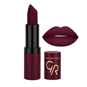 رژ لب جامد مات و مخملی گلدن رز Golden Rose مدل GR Velvet Matte Lipstick شماره 28