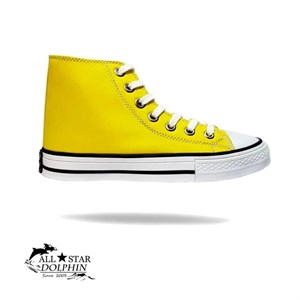 کتونی آل استار ساق بلند زرد (All Star)